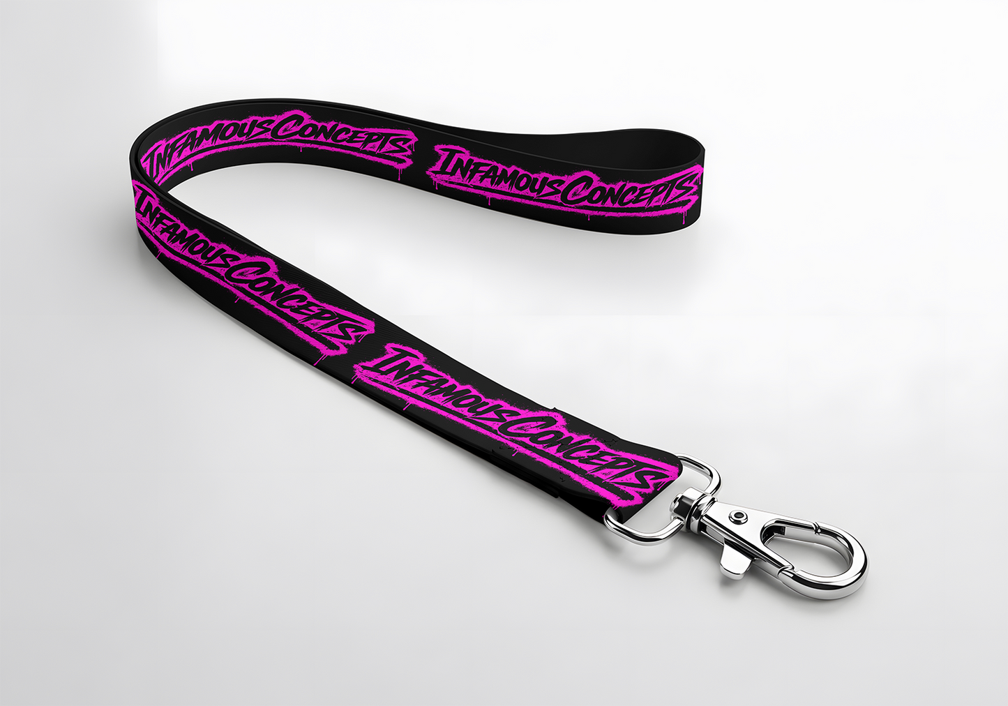 Infamous Concepts Lanyard Black / Pink