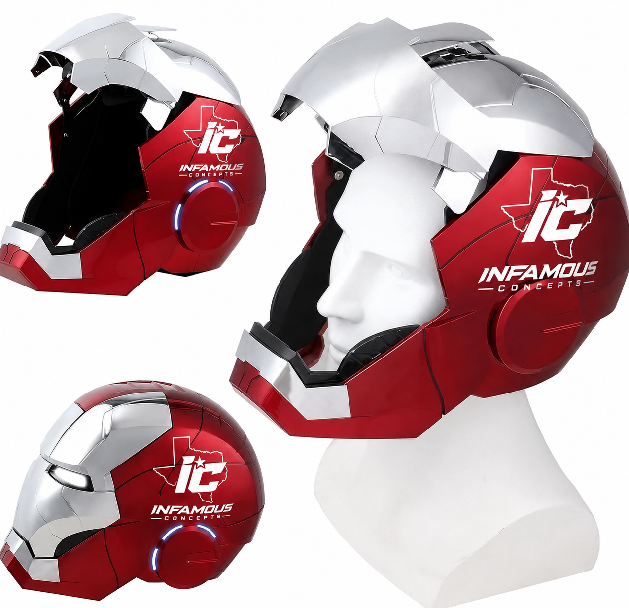 Infamous Concepts Iron Man Red & Silver