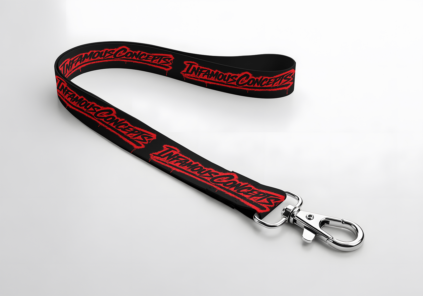 Infamous Concepts Lanyard Black / Red